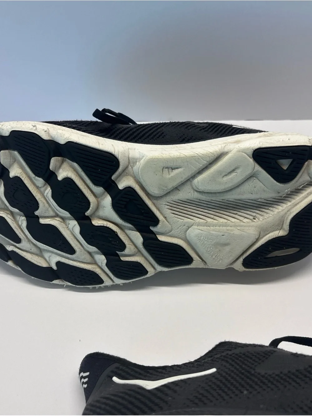Hoka Men's Black and White Performance Running Shoe size 11
